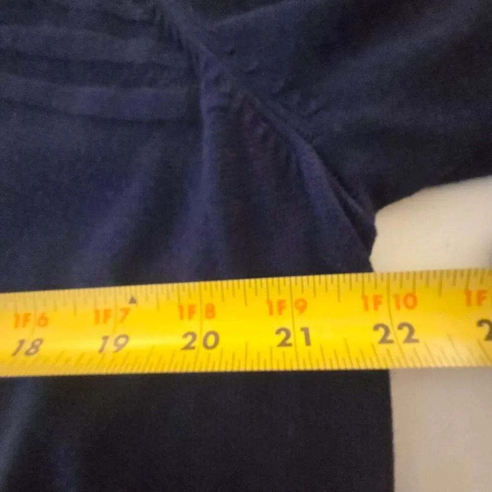 Liz Claiborne Woman Plus Size Open Front Lightweight Cardigan Navy Blue 1X